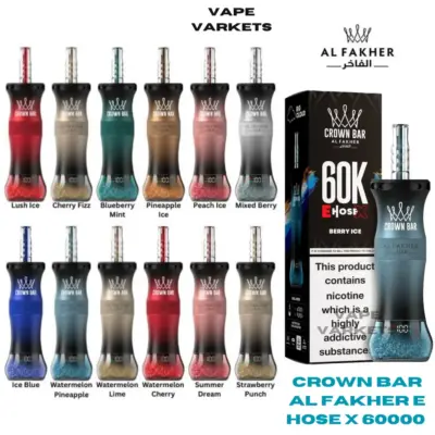 Crown Bar Al Fakher E Hose X 60000 Puffs 0.6mg Nicotine