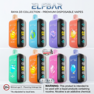 ELF Bar RAYA D3 25000 Puffs Disposable Vape 5% in Dubai