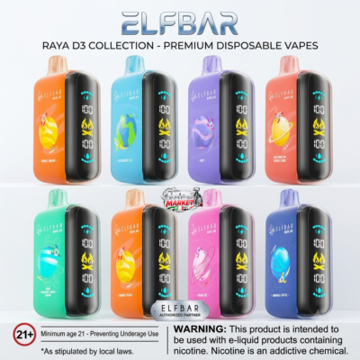 ELF Bar RAYA D3 25000 Puffs Disposable Vape 5% in Dubai