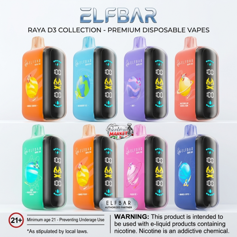 ELF Bar RAYA D3 25000 Puffs Disposable Vape 5% in Dubai