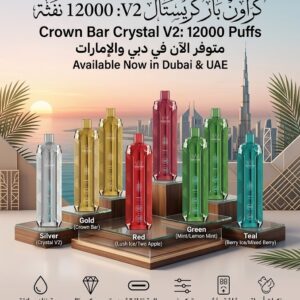 Al Fakher Crown Bar Crystal V2 12000 Puffs Disposable Vape in Dubai UAE