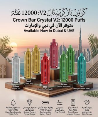 Al Fakher Crown Bar Crystal V2 12000 Puffs Disposable Vape in Dubai UAE