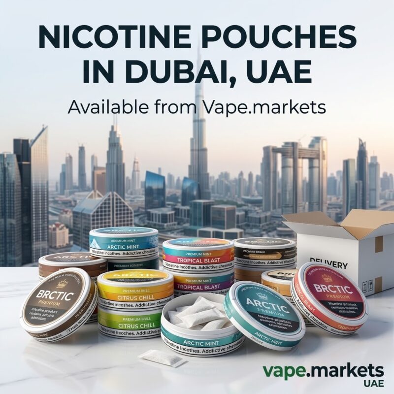 Nicotine pouches in Dubai UAE available from Vape.markets