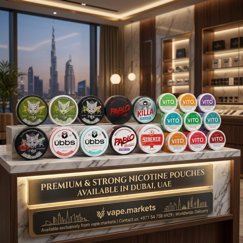 Strong nicotine pouches available in Dubai UAE from Vape.markets
