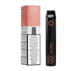 PodSalt Peach Ice 2500 Puffs 20mg Disposable Vape | Buy Online