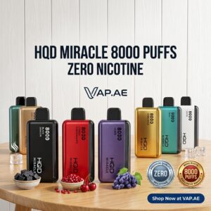 HQD Miracle 8000 Puffs Zero Nicotine Disposable Vape in UAE
