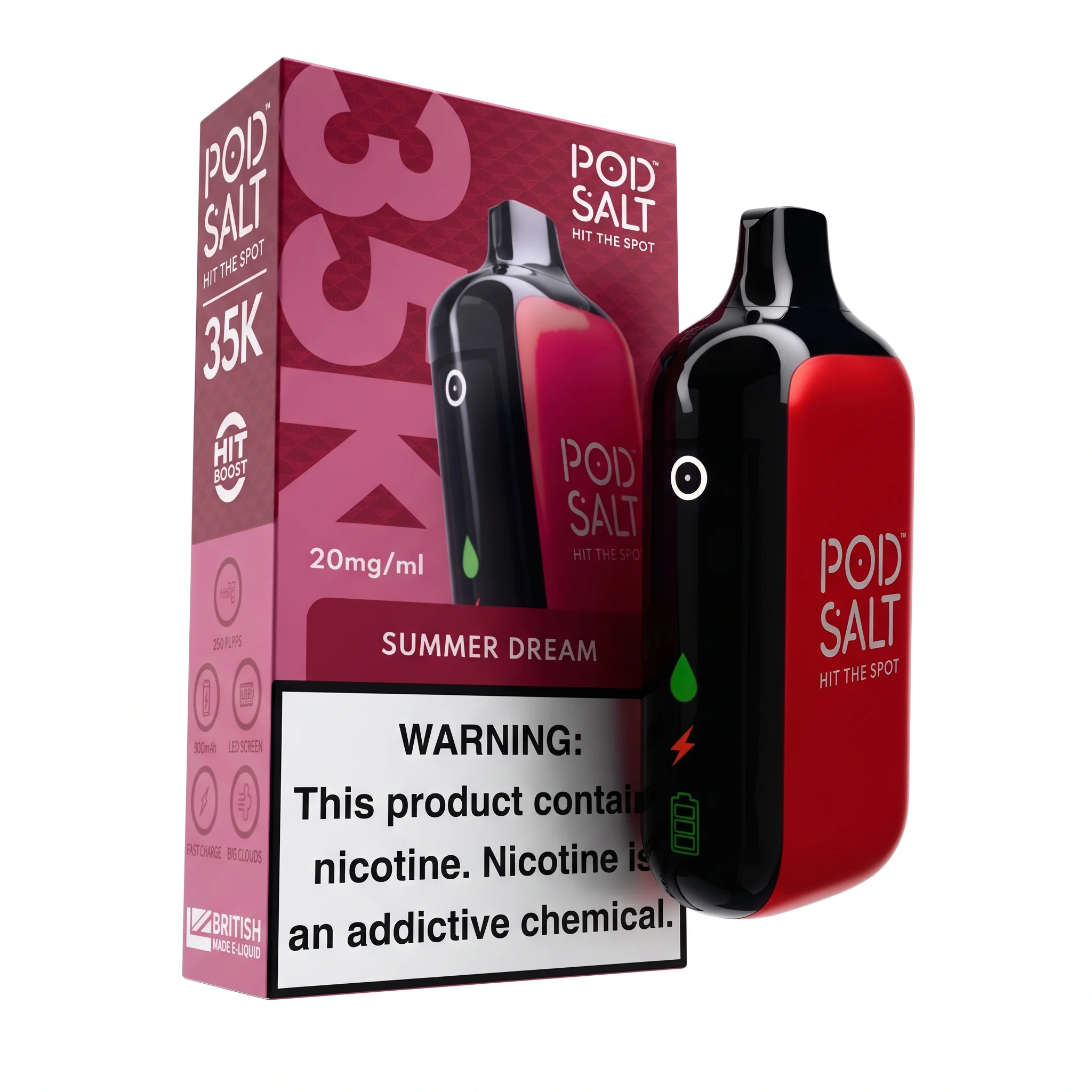 PodSalt 35000 Puffs Summer Dream 20mg Disposable Vape | Buy Online