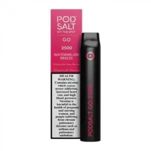 PodSalt Watermelon Breeze 2500 Puffs 20mg Disposable Vape | Buy Online